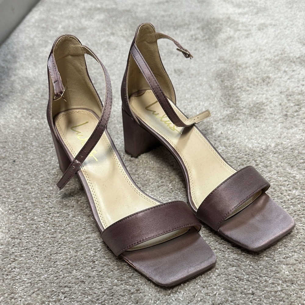 Lulus Light Purple Block Heel Sandals